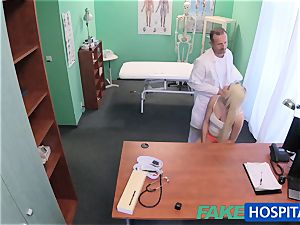 FakeHospital medic helps platinum-blonde get a raw cootchie