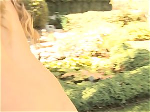 Cassidy Banks slammed in her honeypot outdoors