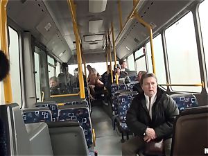 Lindsey Olsen porks her stud on a public bus